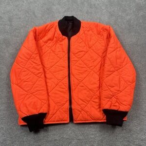 VTG Spiewak Golden Fleece Zip Up Bomber Hunting Jacket Size 40 Blaze Orange